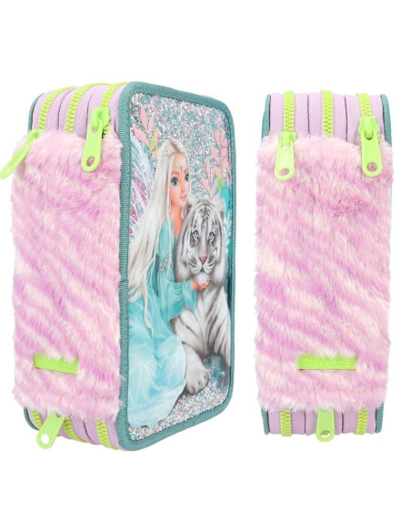 Topmodel trousse 3 compartiments fantasy tiger