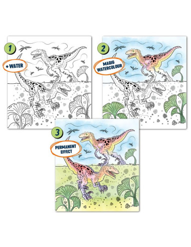 Dino World Livret aquarelles