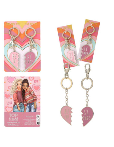 Topmodel set de porte-clés coeur bff