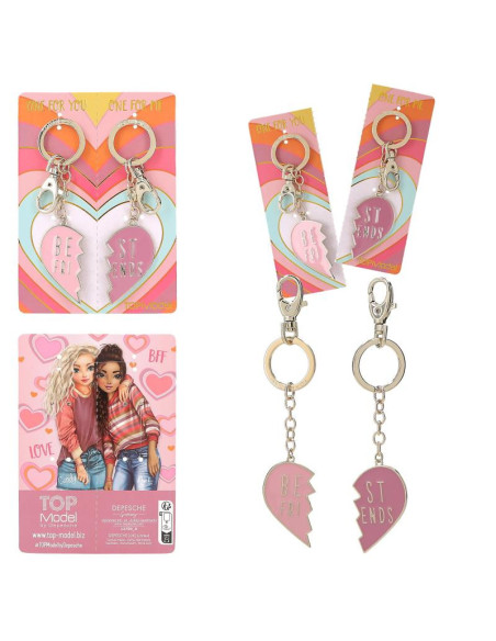 Topmodel set de porte-clés coeur bff