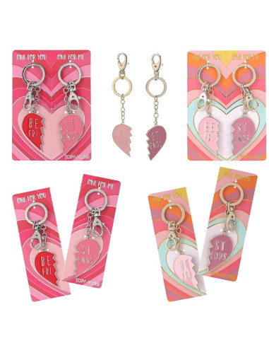 Topmodel set de porte-clés coeur bff