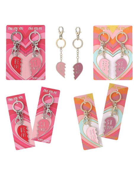 Topmodel set de porte-clés coeur bff