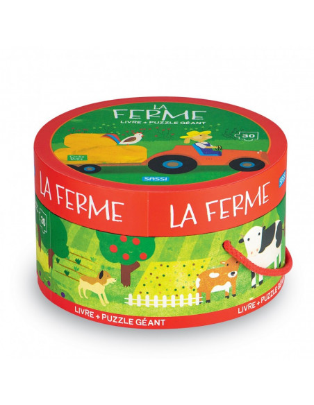 Livre + puzzle la ferme 
