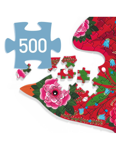 Puzz'art - bird - 500 pcs - djeco