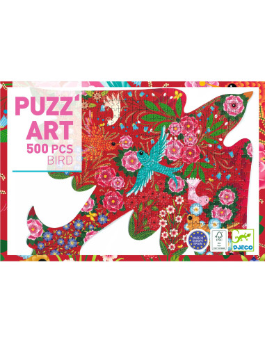 Puzz'art - bird - 500 pcs - djeco