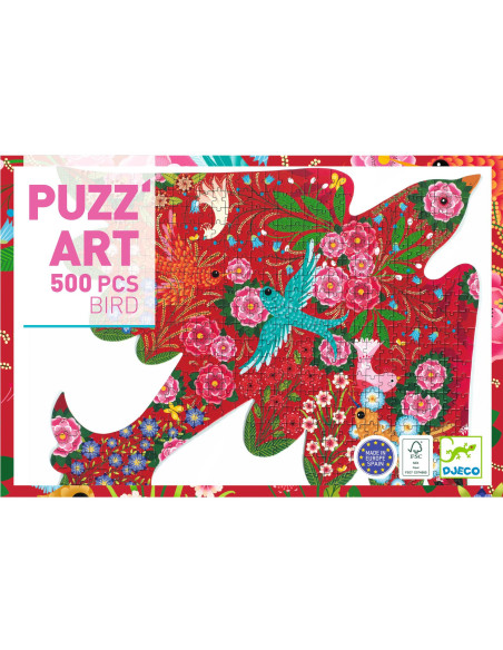 Puzz'art - bird - 500 pcs - djeco