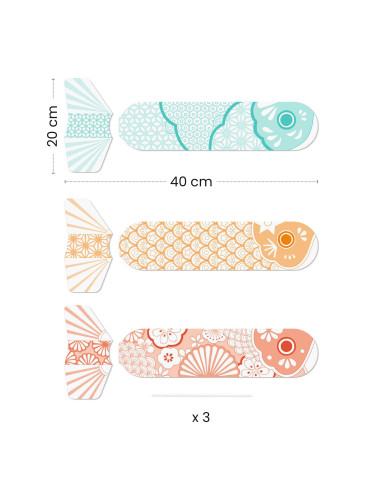 Poissons volants diy - koinobori - djeco
