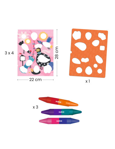 Coloriages pour les petits - piou piou - djeco