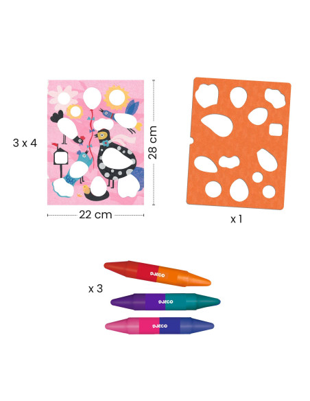 Coloriages pour les petits - piou piou - djeco