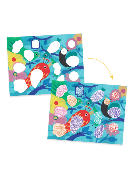 Coloriages pour les petits - piou piou - djeco