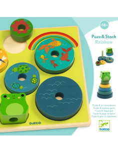 Puzz & stack rainbow - djeco