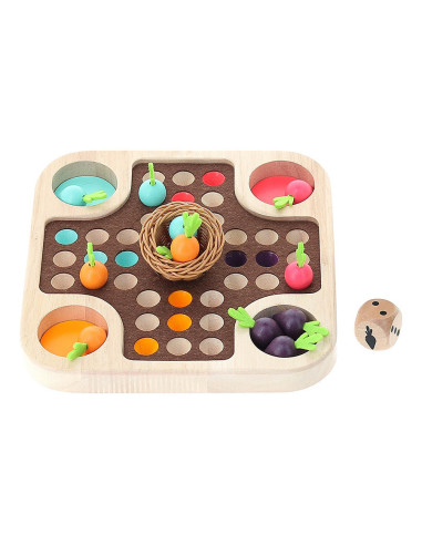 La course du potager, jeu des petits chevaux - Jour de récolte