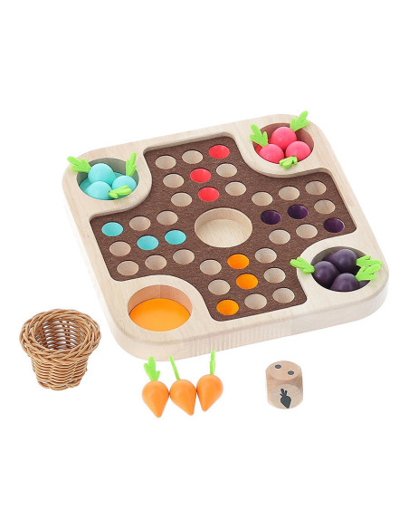 La course du potager, jeu des petits chevaux - Jour de récolte