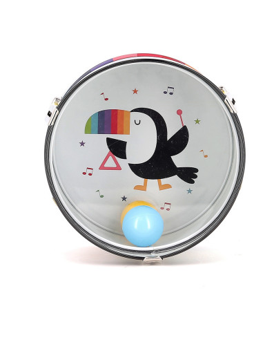 Tambour en métal arc-en-ciel - andy westface - vilac