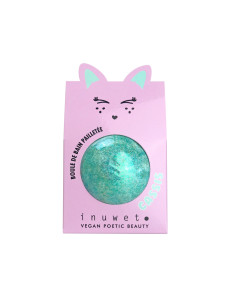 Inuwet bombe de bain glitter turquoise cassis
