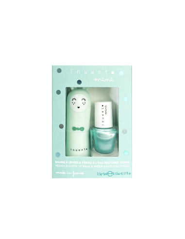Inuwet duo aqua baume pomme vernis turquoise
