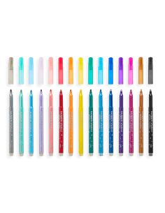 15 MARQUEURS SCINTILLANTS ARC EN CIEL - OOLY 2