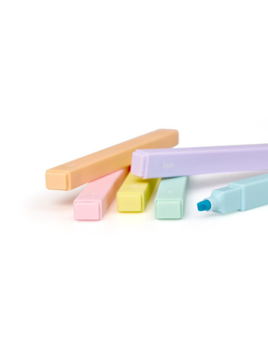 6 surligneurs color block highlighters - ooly
