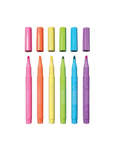 6 surligneurs parfumes yummy yummy - ooly