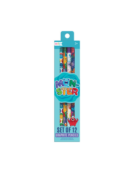12 crayons a papier monstres - ooly
