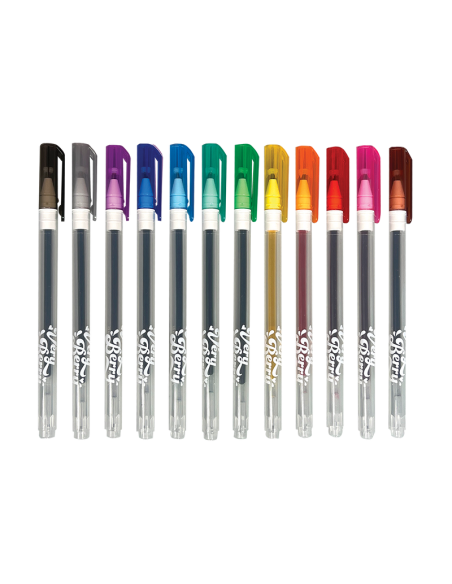 12 stylos gel parfumes a la fraise - ooly
