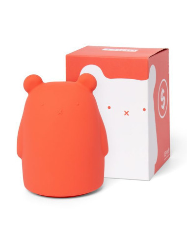 Little l - tirelire ours corail