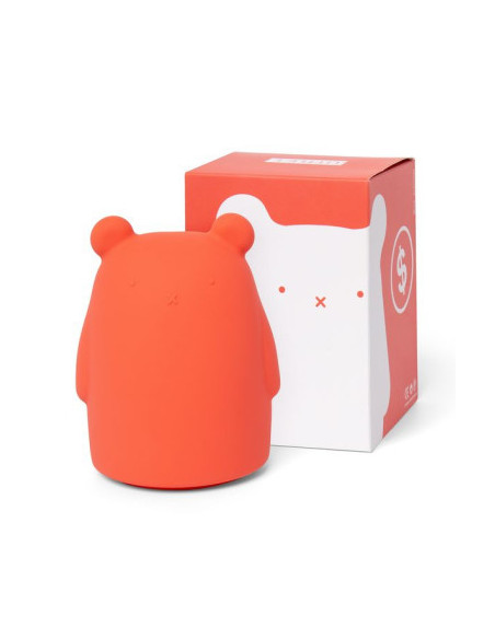 Little l - tirelire ours corail