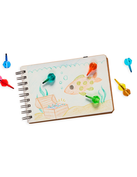 Crayons de cire empilables diamant - ooly