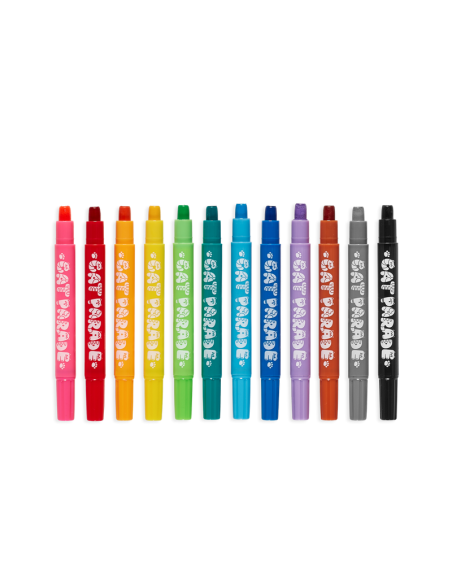 12 crayons gel chat - ooly