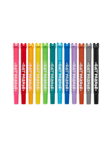12 crayons gel chat - ooly
