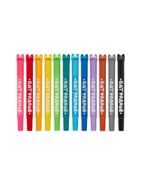12 crayons gel chat - ooly