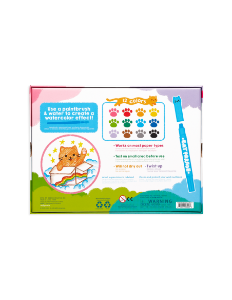12 crayons gel chat - ooly