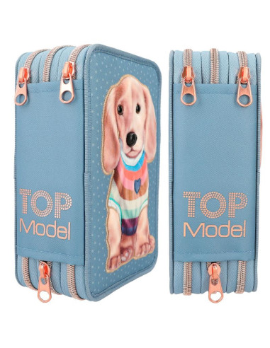 Topmodel trousse 3 compartiments chien city girls