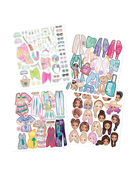 Topmodel dress me up album stickers holidays