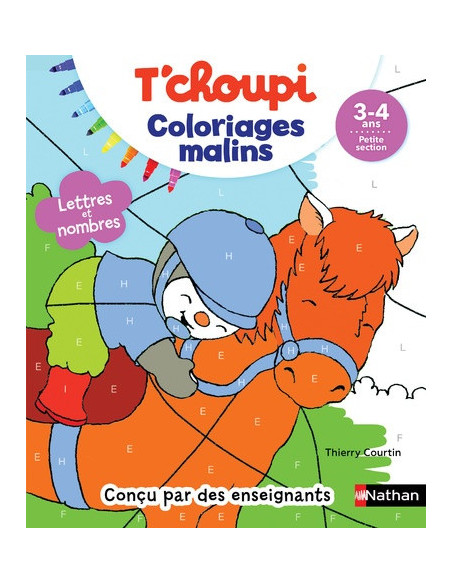 T'choupi Coloriages Malins - Lettres et nombres magiques - Maternelle Petite Section 3-4 ans