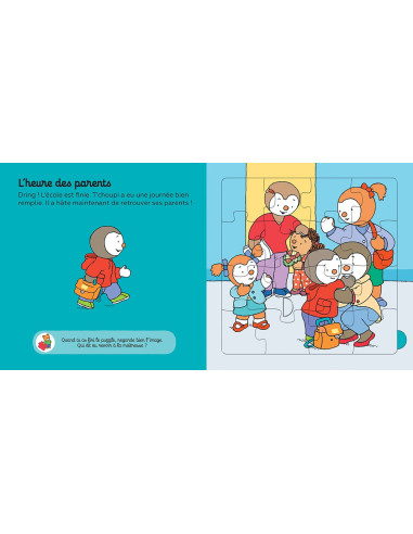 T'choupi mon livre puzzle de l'ecole