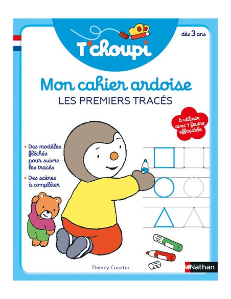 Tchoupi mon cahier ardoise - 1ers traces