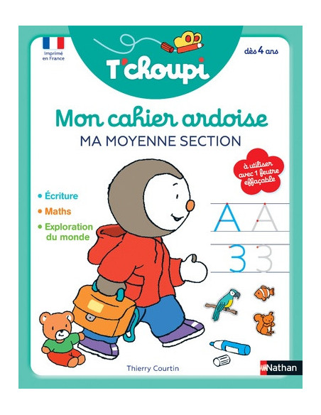 Tchoupi mon cahier ardoise - ma moyenne section