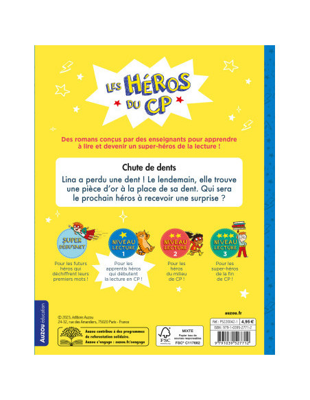 Les héros du cp - niveau 1 - chute de dents