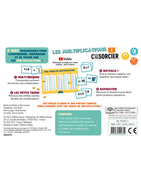 Les multiplications - c'est pas sorcier !