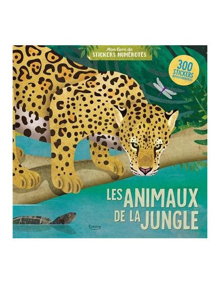 Les animaux de la jungle - 300 stickers repositionnables