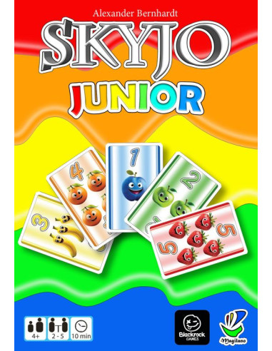 Cartes Skyjo Junior avec illustrations colorées de fruits - Format 5,7 x 8,7 cm