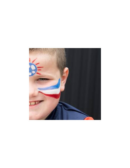 Kit supporter 3 crayons de maquillage Bleu-Blanc-Rouge