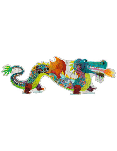 Puzzle geant - léon le dragon 58 pcs - djeco