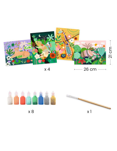 Coffrets peinture - forêt tropicale - djeco