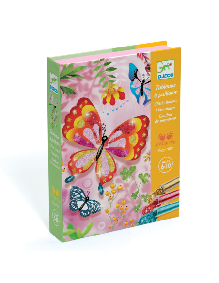 Tableaux paillettes - papillons