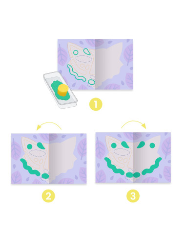Peinture a l'eponge - a caresser - djeco
