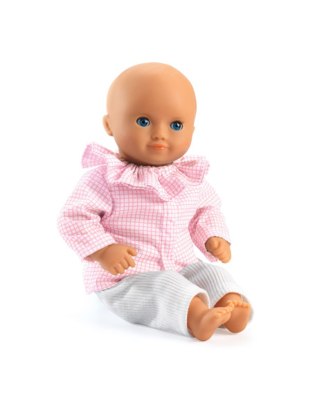 Poupon 32cm habille - baby alba - pomea djeco