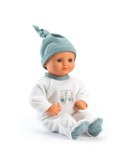 Poupon 32cm habille - baby neige - pomea djeco