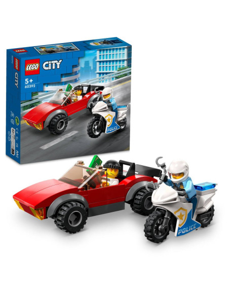 La course-poursuite de la moto de police - lego® city 60392 